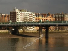 Photo 6x4 Fulham Railway Bridge [[262349]] seen across the River Thames f c2010