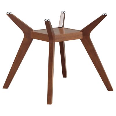 Paxton Contemporary Nutmeg Glass Dining Table base only