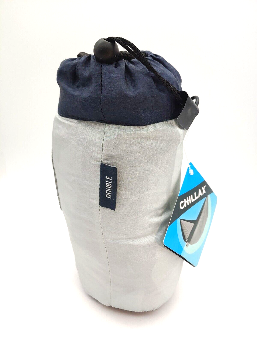 CHILLAX Double Travel Hammock Integrated Suspension System Gray