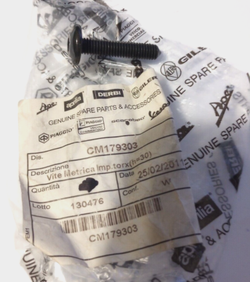 Screw M6X30 Vespa, Piaggio NOS CM179303 (L-8063) | eBay