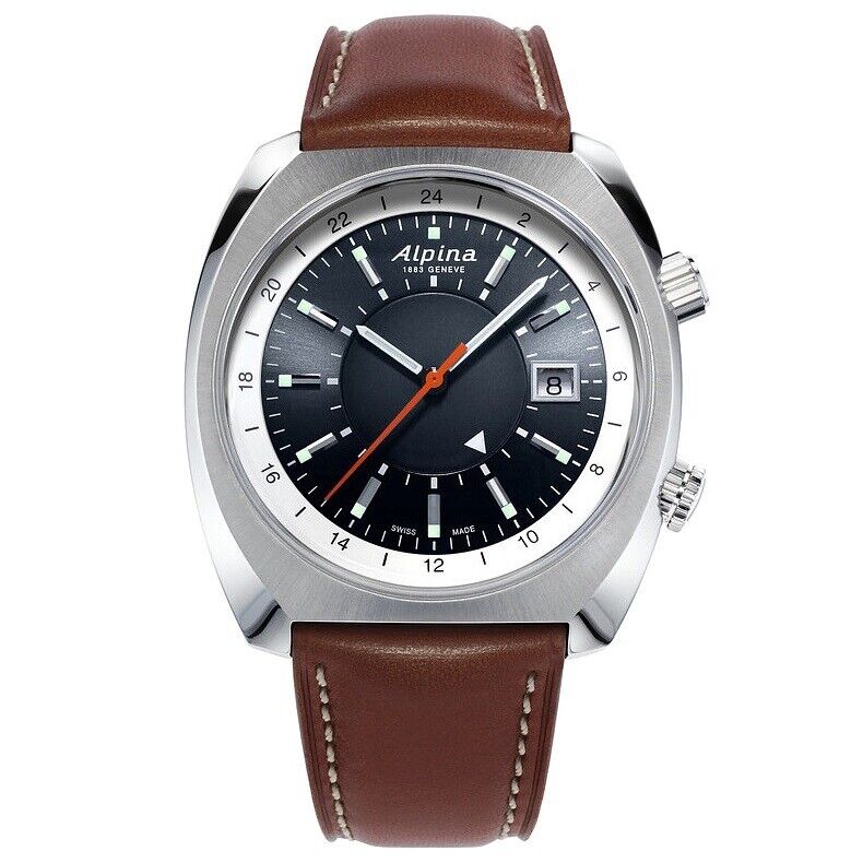 Alpina Startimer Pilot Heritage GMT Automatic Swiss Made Watch AL-555DGS4H6