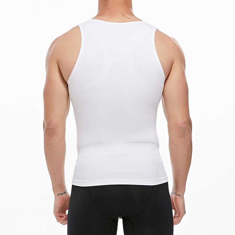 Canottiere Ginecomastia Compress Uomo Slim Body Shaper Gilet Tuta - Foto 6