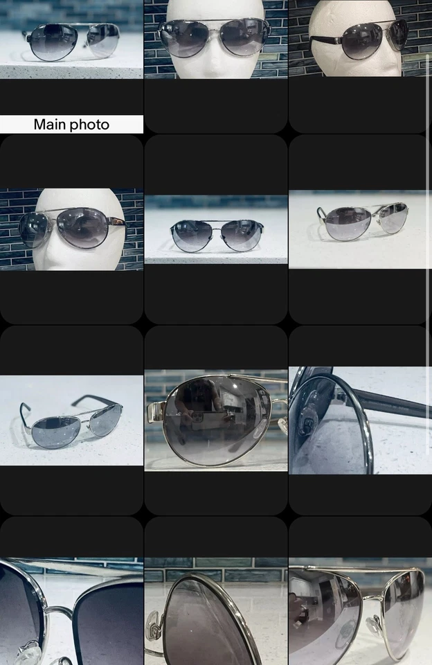 American Eagle 飞行员太阳镜 2117 铬灰色镜框镜片 — 第 2/4 张图片