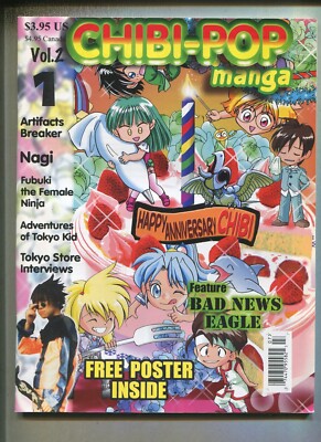 Chibi-Pop Manga : #2 NM Bad News Eagle, Tokyo Kid  Underground Comix GN38