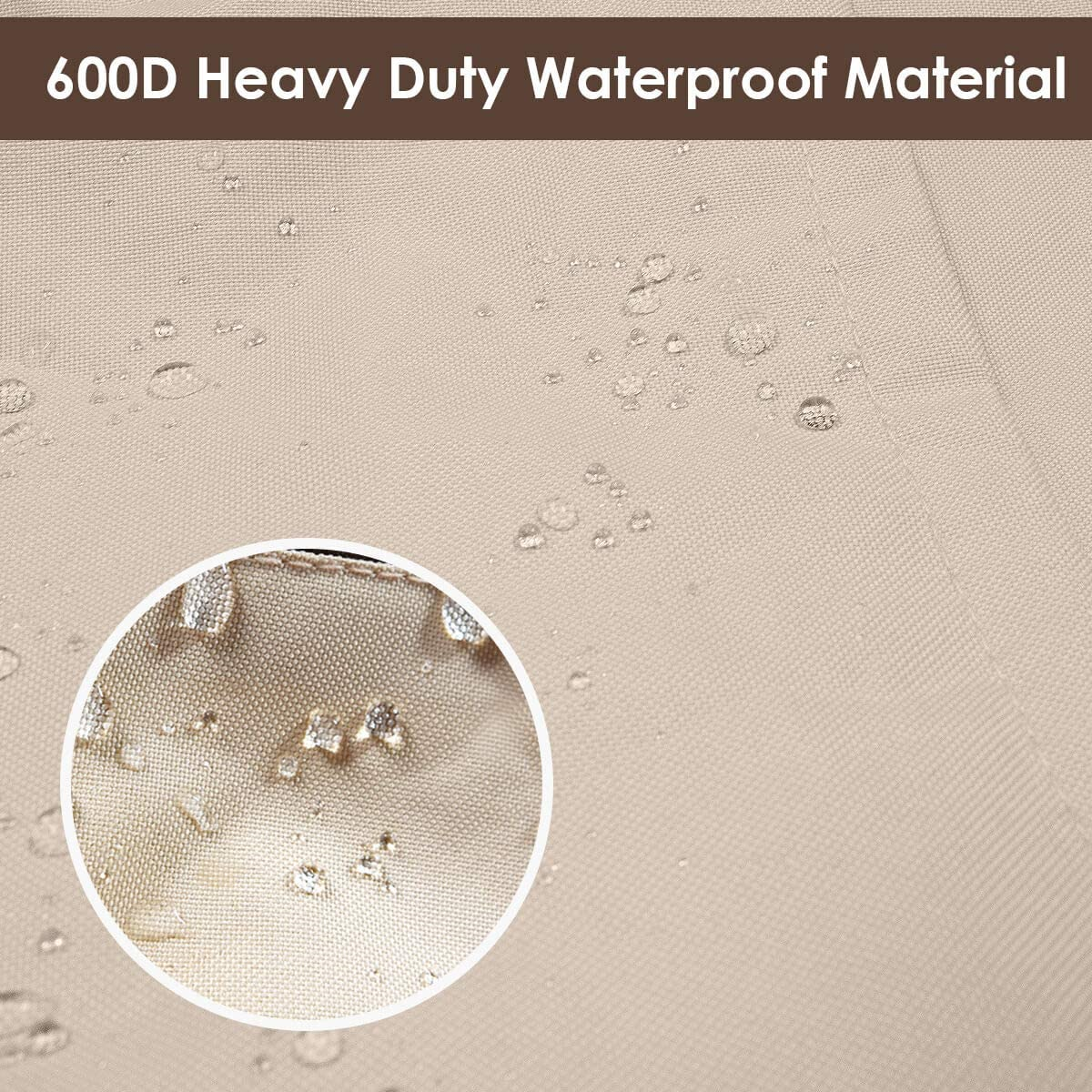 付与 Vailge Round Patio Furniture Covers, 100 Waterproof Outdoor Table