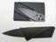 Cardsharp-Credit-Card-Folding-Razor-Sharp-Wallet-Knife-Survival-Tool-Thin-Black miniatuur 1