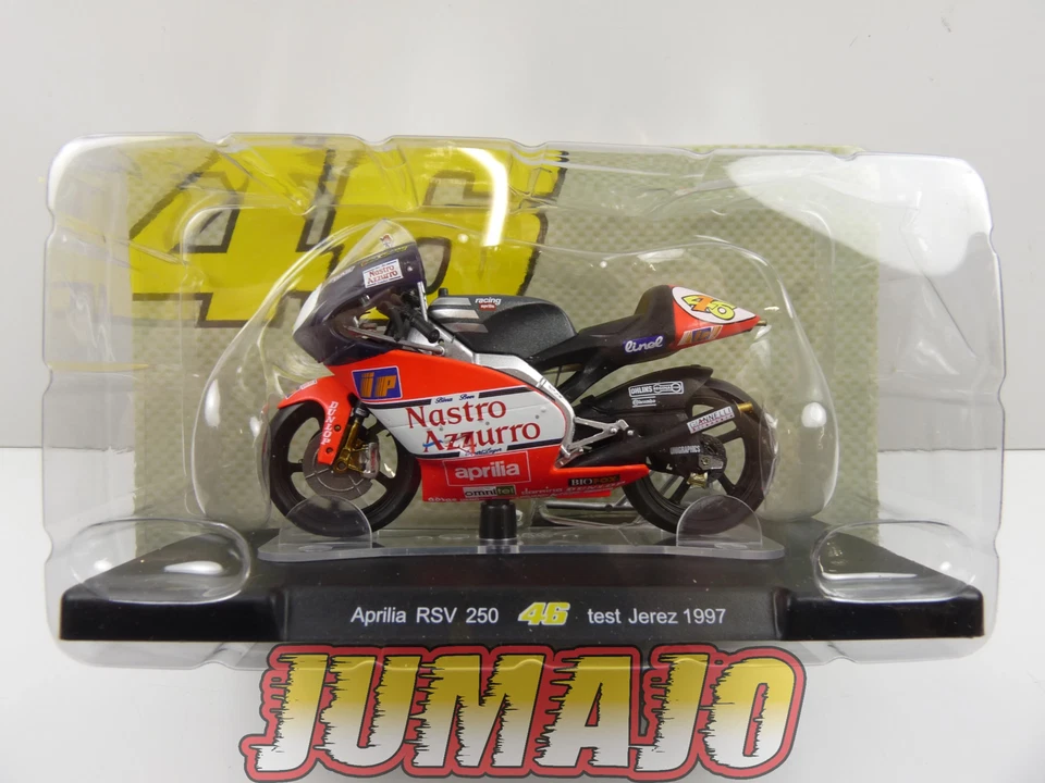 MR36 Moto Valentino Rossi LEO MODELS 1/18 : Aprilia RSV 250 #46 Test Jerez 1997 - Photo 4/4