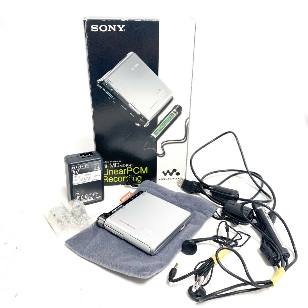 SONY Mz-Rh1 MiniDisc Recorder Player Hi-MD Walkman Minidisc Mp3 Digital Box