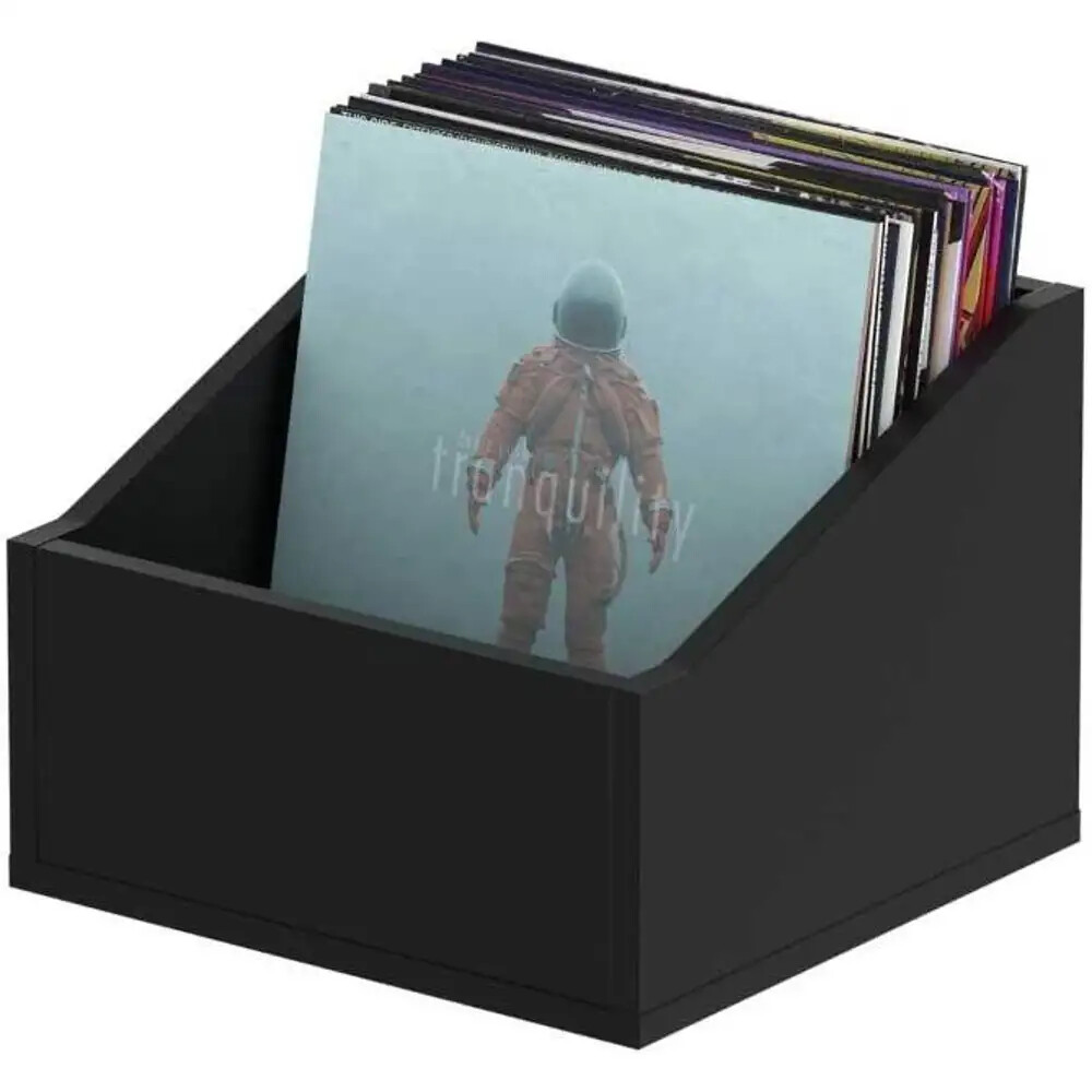GLORIOUS RECORD BOX ADVANCED 110 BLACK contenitore in mdf per dischi in vinile