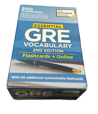 Princeton Review Essential GRE Vocabulary, 2nd Edition: Flashcards ...