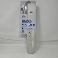 Uninex Power Manager Controlled Surge Protected 7 Outlet Power Strip Energy Save