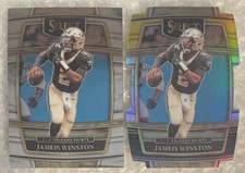2021 Panini Select Jameis Winston BLACK & GOLD PRIZM DIE-CUT CONCOURSE (+BASE)
