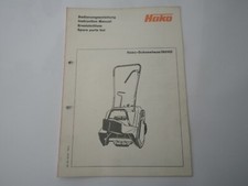 Bedienungsanleitung Ersatzteilliste Hako-Schneehexe (6010) Hako Hausdruckerei 