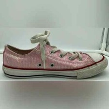 Girl's Sneakers Athletic Shoes Converse Ctas Ox Size 2 BEYOND PINK Glitter