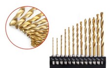 13PC COBALT DRILL SET WITH METAL BOX DEWALT #DW13 (MADE IN THE USA)