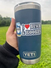 Waterproof FUNNY Stickers Multi Beer Hunting Busch Budlight Pabst Titos Chevy