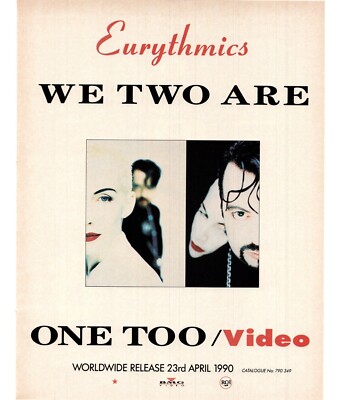 PTP49 MAGAZINWERBUNG 11 X 9'' EURYTHMIE: WIR ZWEI SIND EINS ZU VIDEO