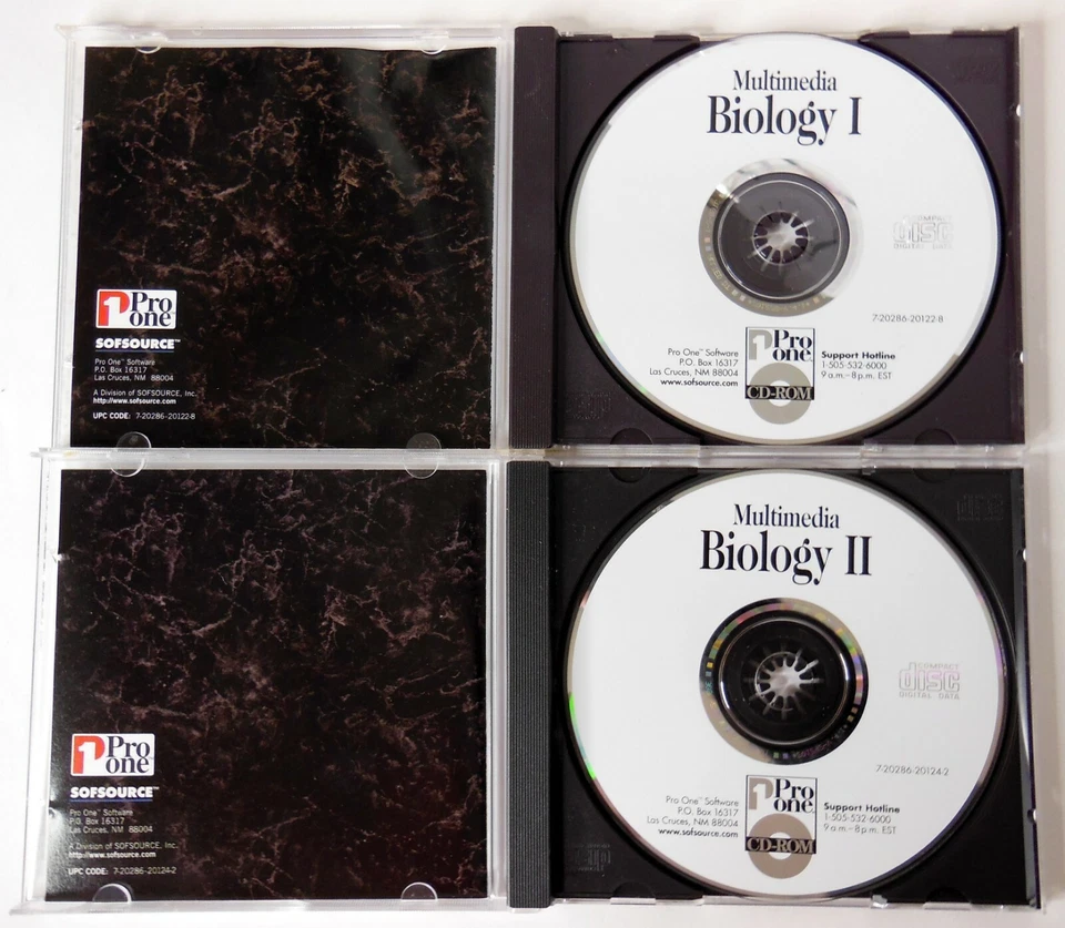 Multimedia Biology I and II CD Pro One Sofsource Windows 3.1 or 95 Homeschool - Image 3 of 3