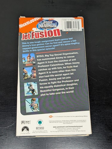 The Adventures Of Jimmy Neutron Boy Genius: Jet Fusion (2004, VHS ) Nickelodeon - Picture 2 of 7