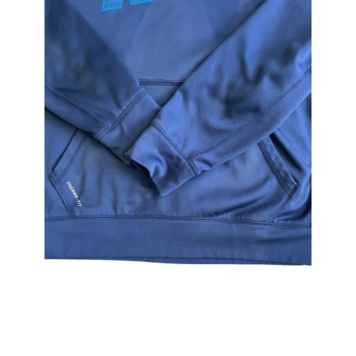 NIKE Therma Fit Pullover Hoodie Sweatshirt Performance Blue Boy's Size Medium - Picture 6 of 17