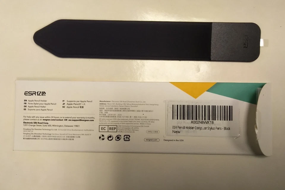 ESR Upgraded Stylus Holder Pocket Pouch Adhesive Sleeve For Apple Pencil 1st 2nd - Image 2 of 2