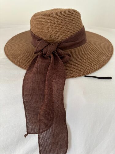 brown beach hat women - image 1