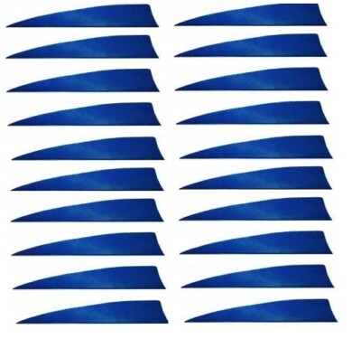 20 Stück Gateway Federn Shield 4'' Blau Pfeilfedern Naturfedern Befiederung