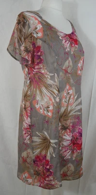 LASSIERE Traumhaftes Kleid Bunt Blumen Baumwolle Frühling Sommer Größe 46/48 NEU - Bild 1 von 4