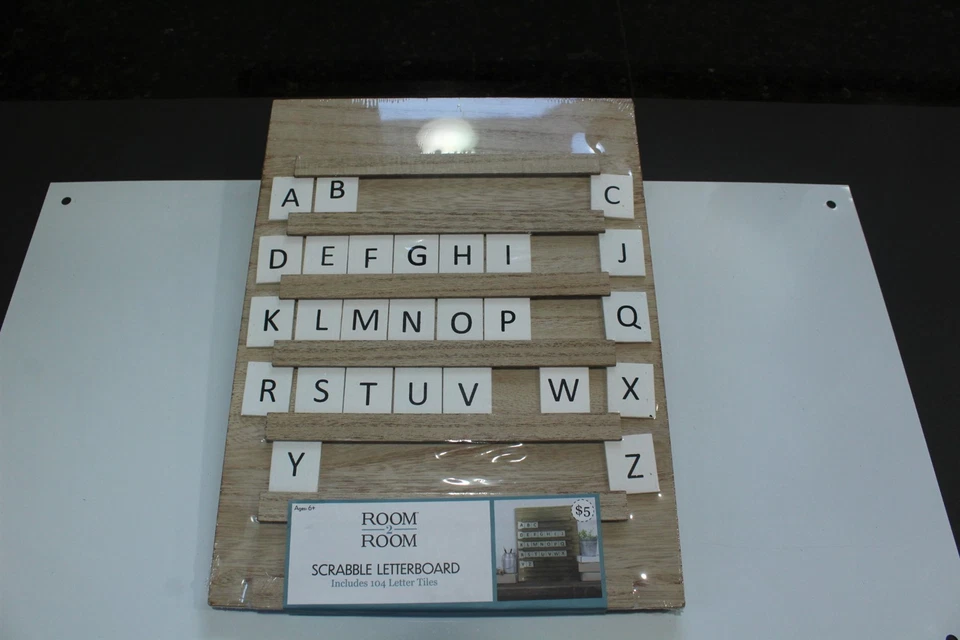 Tablero de cartas Scrabble tablero de mensajes dormitorio hogar familia amigos tablero y azulejos Foto 2 de 4