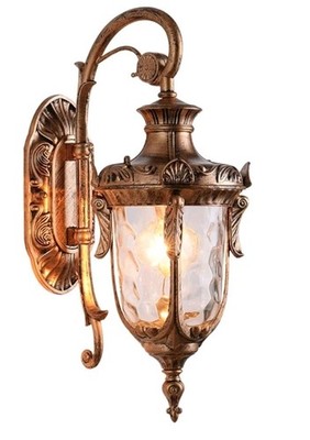 Ornate & Intricately Designed Outdoor Golden Scont~Vintage Wall Light 