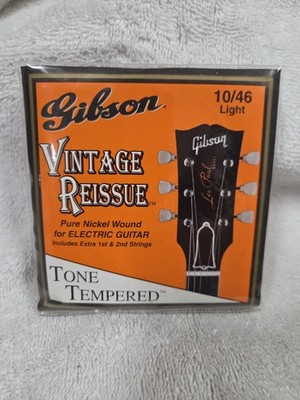 Gibson Vintage Reissue Electric Guitar Strings and pick  10-46 Light