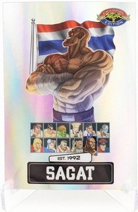 2025 - Sagat SILVER Card - No. PSA-1 Street Fighter 2 Edition PSA Exclusive - NM