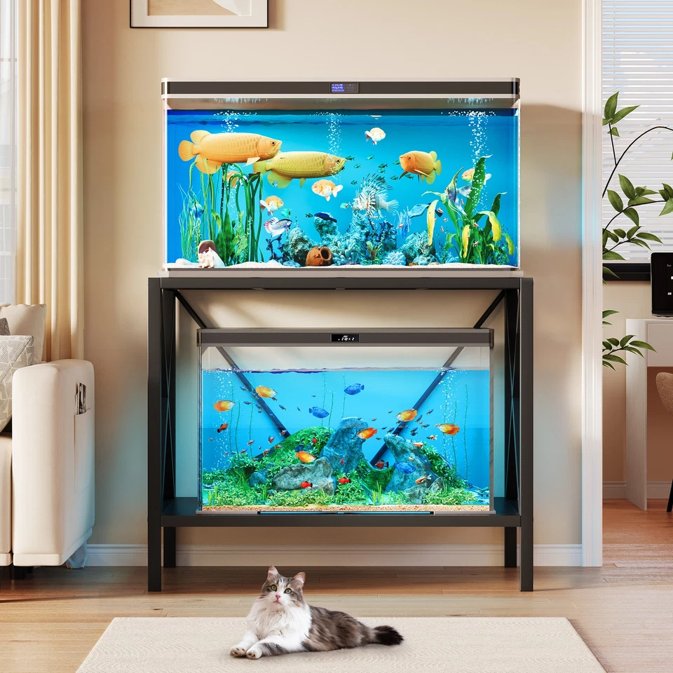 Подставка для аквариума X-Shape 40 галлонов емкость 500 фунтов металлическая подставка для аквариума - Изображение 3 из 4