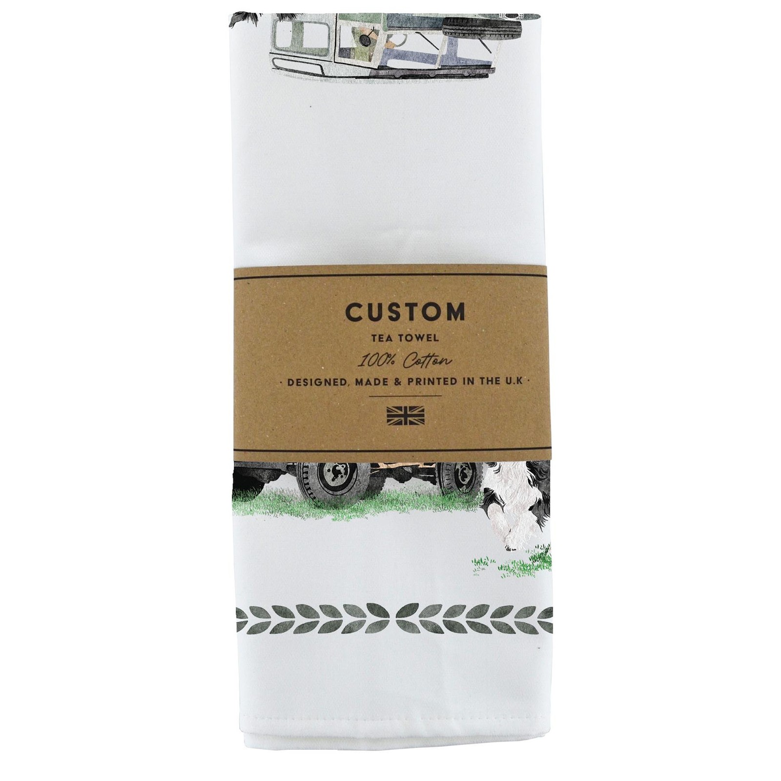 Collie & Green Landy Farm Giftware 100% Cotton Tea Towel
