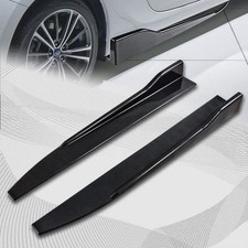 Universal ABS 31 x 4 Side Skirt Rocker Splitters Diffuser Body Kit Carbon