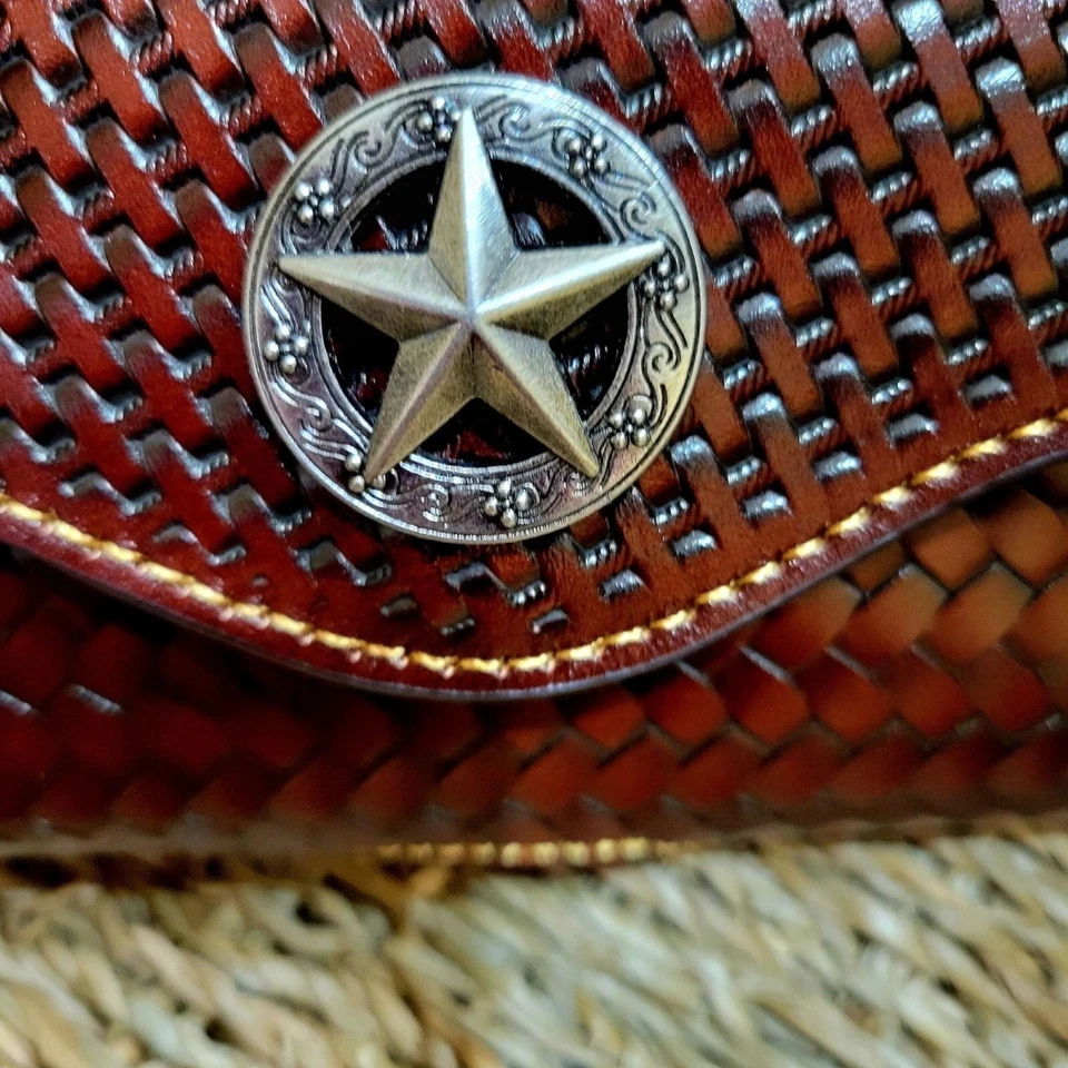 7" EXTRA LARGE WESTERN POUCH BELT LOOP HOLSTER CELL PHONE CASE UNIVERSAL#EH12950 - Image 4 of 4