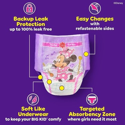 Huggies Training Pants Pull ups Girls Diapers 5T-6T Disney Minnie