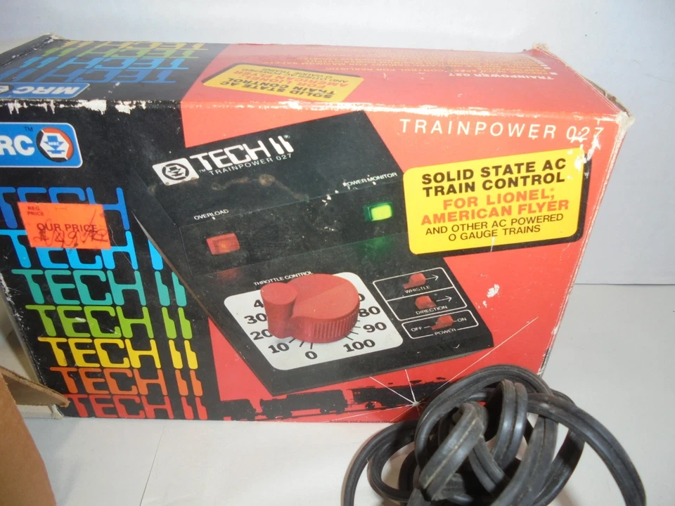 MRC TECH II O GAUGE TRAIN TRANSFORMER WITH ORIGINAL BOX - Image 3 of 4