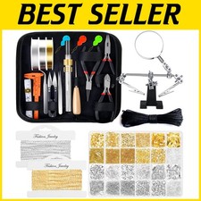 Complete Jewelry Making Kit with Tools and Findings