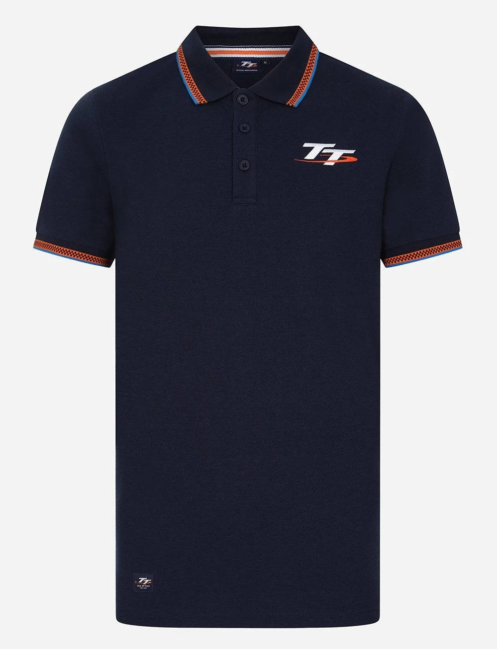 Official Isle of Man TT Races Checked Blue Polo Shirt - SA6272A-S4-IOM