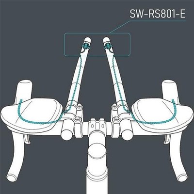 Shimano SW-RS801-E Di2 Remote Shifting Switch 740mm TT Aero