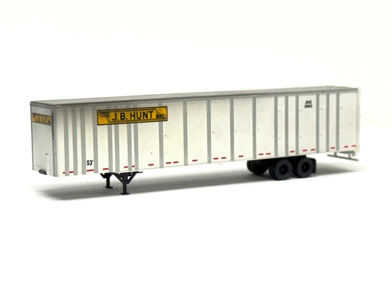 Deluxe Innovations 53' Plate Wall Trailer, J.B. Hunt #2 Weathered, IOB