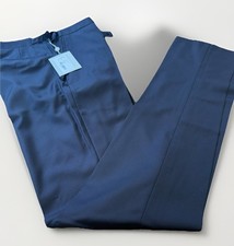 Richard James Trousers Wool Navy Twill Super 110s  Adjusters 32R BNWT RRP £295