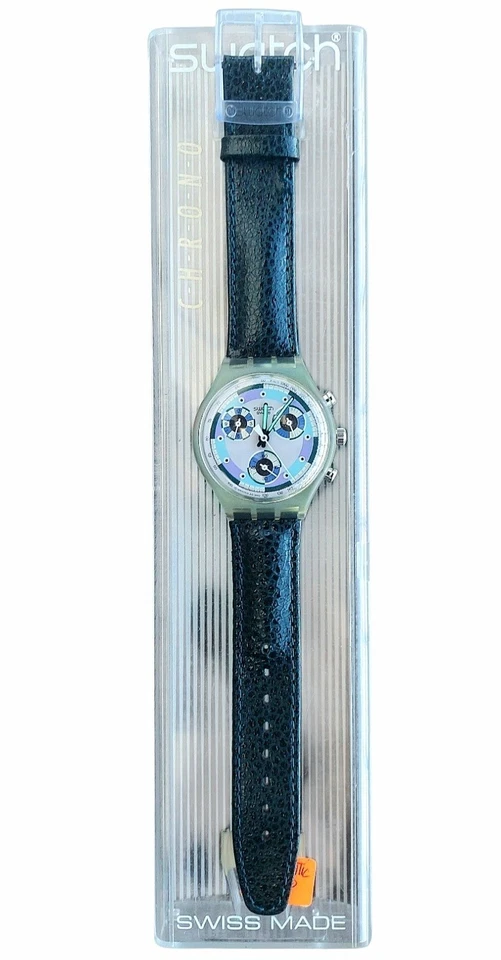 Swatch Watch GREENTIC SCV100 1992 Chrono Rare Swiss Made New Old Stock - Image 2 of 4