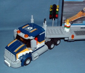 TOWN: CITY, DRAGSTER TRANSPORTER SET 60151 - LEGO - 2017 - USED