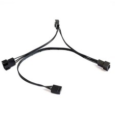 1x For Motherboard fan 1-to-3 cable extension cable 4pin