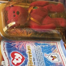 Ty Teenie Beanie Babies Millennium the Bear 1999 McDonald's Nice New Sealed