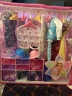 Vintage 1999 Barbie Accessory Travel Case With Strap Closet Wardrobe Garment HTF