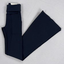 Aerie Offline Fold Over Ribbed Flare Legging Women's Small Black