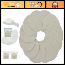Organic Cotton Nursing Pads - Soft, Breathable, Absorbent Washable, 12 Pack